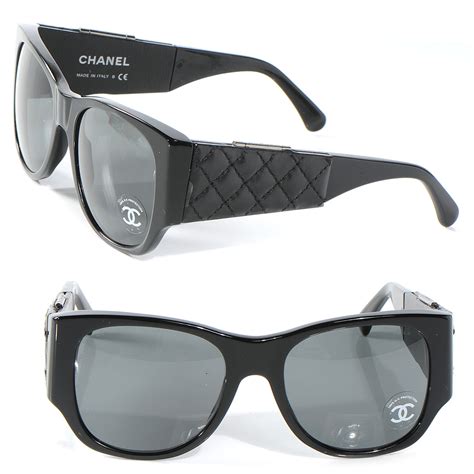 chanel sunglasses with leather sides|chanel sunglasses with clear sides.